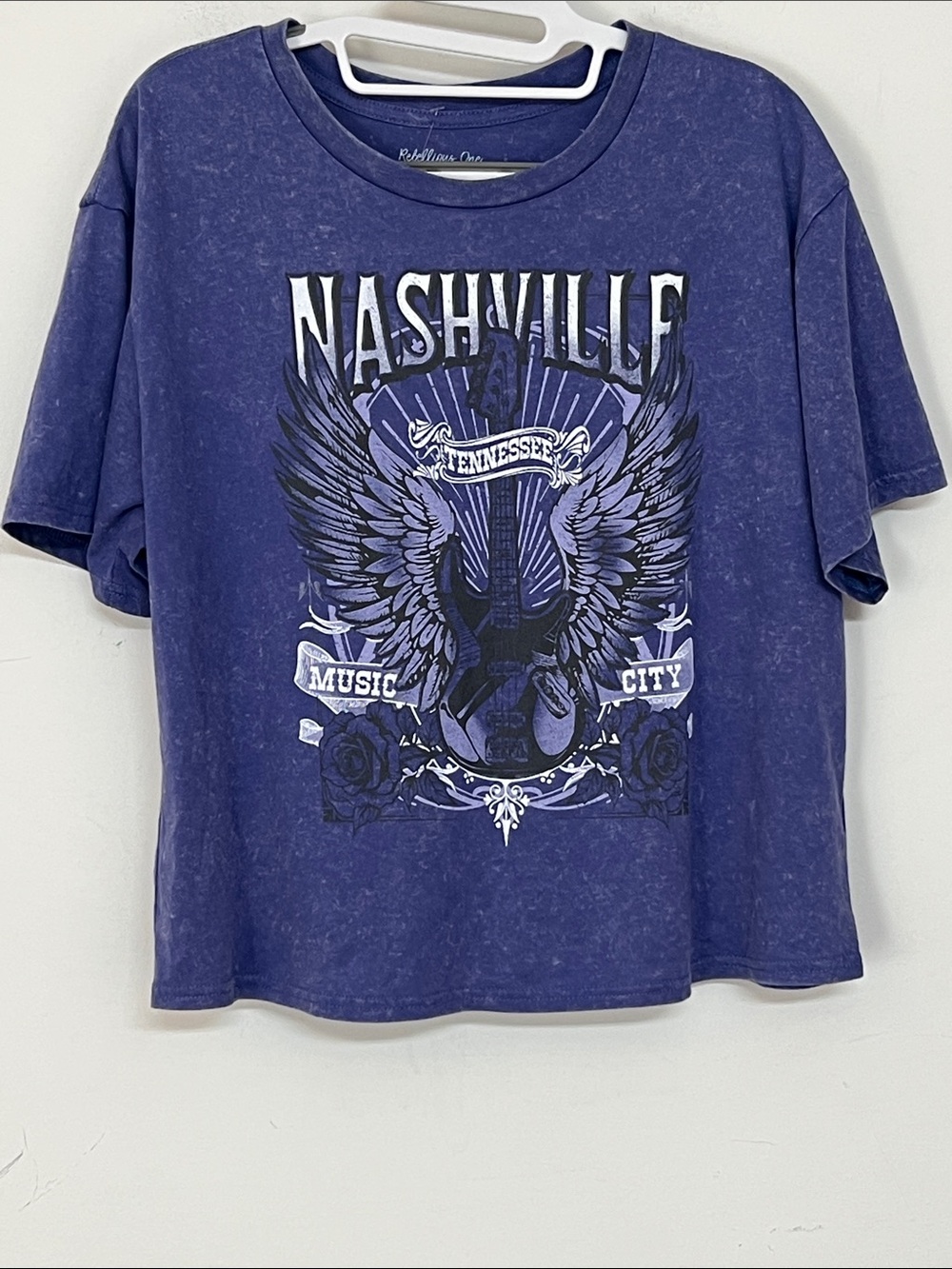 🌞 Rebellious One Nashville Graphic Tee Purple women size XL